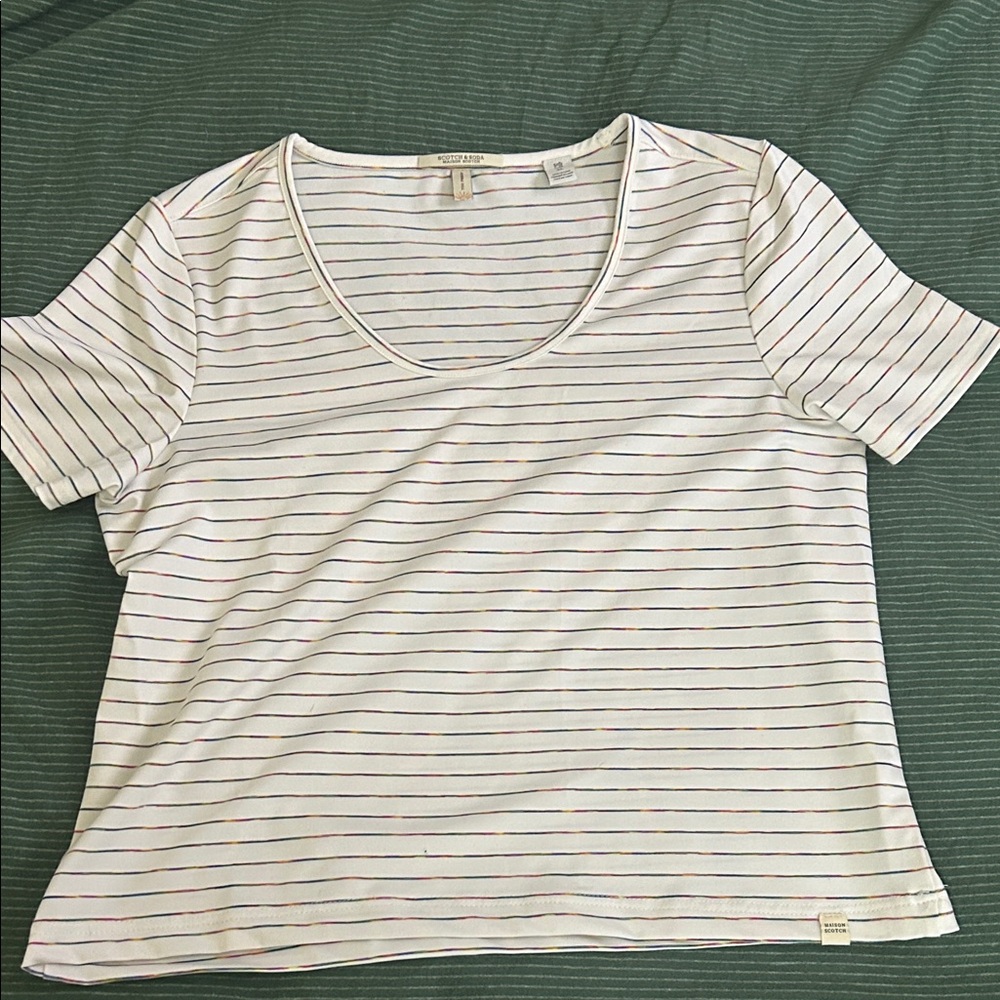 Striped White T-Shirt
